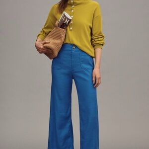 NWT size 27 Anthropologie Maeve Collette NAVY pant